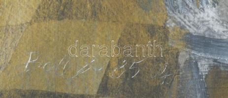 Balla Attila (1959-): Margit és én, 1985. Vegyes technika, karton, jelezve balra lent: Balla 85 04. ...