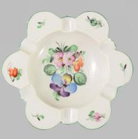 Herendi Tertia virágmintás hamuzó, jelzett, hibátlan, d: 15 cm