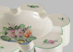 Herendi Tertia virágmintás hamuzó, jelzett, hibátlan, d: 15 cm