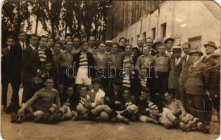 1926 Lupény, Lupeni; AC Jiul - ATE 2:2 (2:2), Arad kerületi bajnokság, labdarúgó mérkőzés, focisták,...