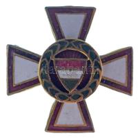 1946. "A Magyar Köztársasági Érdemrend középkeresztje" zománcozott, aranyozott kitüntetés miniatűrje (18x18mm) T:AU Hungary 1946. "Order of Merit of the Hungarian Republic, Commander's Cross" enamelled and gilt miniature decoration (18x18mm) C:AU NMK 490.