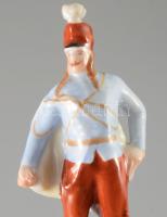 Herendi János Vitéz. Jelzett, kardja hiányos, m: 10 cm