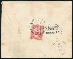 1910 Levél "GURAHONCZ- / ARAD" mozgóposta bélyegzéssel