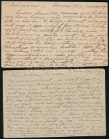 1919 2 db hadifogoly levelezőlap Genovából