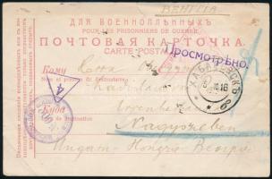 1916 Hadifogoly levelezőlap "HABAROVSZK" - Nagyszeben