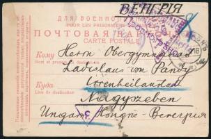 1916 Hadifogoly levelezőlap Szibériából