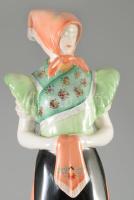 Hollóházi Matyónő. Jelzett, kézzel festett, hibátlan, m: 29,5 cm