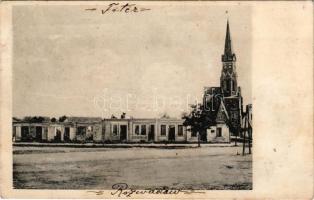 1917 Rozwadów, Spalone miasto / WWI K.u.K. military, burnt city, main square after battle + "RO...