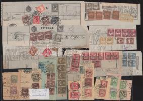 22 db turulos kivágás, köztük táviratból kivágottak is