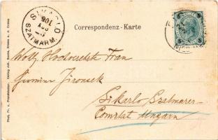 1901 Weinzierl am Walde, Burg Hartenstein. Phot. Fr. v. Prandstetter, Joh. Saska Art Nouveau litho (...