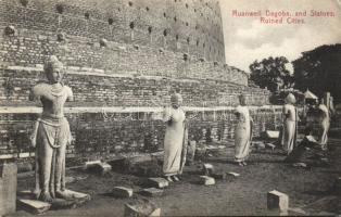 Ruanwell Dagoba, statues and ruined cities