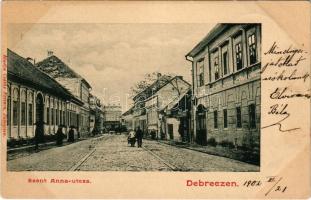 1902 Debrecen, Szent Anna utca. Csáthy Ferenc kiadása