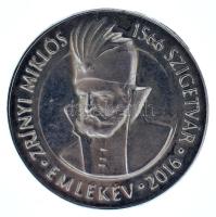 2016. "Zrínyi Miklós - 1566 Szigetvár - Emlékév 2016" fém jelvény (22mm) T:AU