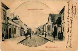 1903 Debrecen, Batthyányi utca, Piukovits üzlete. Csáthy Ferenc kiadása