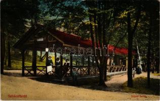 Szliács, Sliac; József-forrás. Krompecher Gy. és fia kadása / mineral spring source, pavilion (EK)