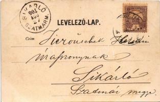 1901 Debrecen, Deák Ferencz utca, egykori nagy zsinagóga, izraelita imaház. Debrecen egykori legnagy...