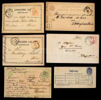 164 db változatos régi / klasszikus magyar díjjegyes küldemény