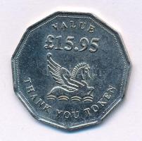 Nagy-Britannia 1990 k. 15,95P értékű "Reader's Digest - Thank you token" Cu-Ni zseton...