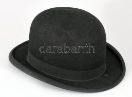 Jelzett antik nyúlszőr kalap, kopással.