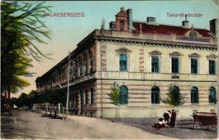 Zalaegerszeg, Takarékpénztár. Vasúti levelezőlapárusítás 4538. (EK)