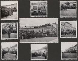 1940 Erdélyi bevonulás fotói, benne számos kolozsvári fotóval, két fotón Jány Gusztáv honvéd táborno...