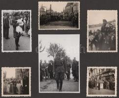 1940 Erdélyi bevonulás fotói, benne számos kolozsvári fotóval, két fotón Jány Gusztáv honvéd táborno...