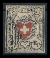 Svájc 1850 Mi 6 (Mi EUR 1.300,-) (leszakadt sarok, javítva / corner torn apart, repaired)