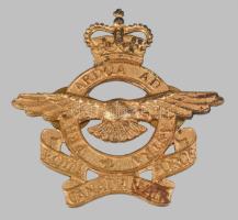 Kanadai Légierő aranyozott fém sapkajelvény, kis kopással, 5,5x5,5 cm