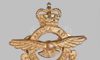 Kanadai Légierő aranyozott fém sapkajelvény, kis kopással, 5,5x5,5 cm