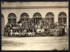 1952 Veszprém pártiskola hallgatói csoportkép 24x16 cm
