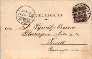 1900 Nagybecskerek, Zrenjanin, Veliki Beckerek; Corso / Sétatér, kerékpáros felvonulás. Grcsits kiad...