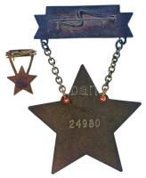 1950 k. "Szakma kiváló műszaki dolgozója - Bányászat" Rákosi-címeres, zománcozott kitüntet...