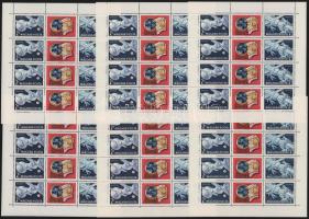 1969 Szojuz-4-5 6 db eltérő fogazatú kisív (8.000)