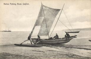 Native fishing boat in Sri Lanka