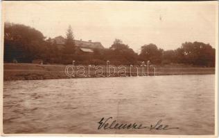 1934 Velence, Velencei-tó, Meszleny kastély (Meszleny-Wenckheim kastély) photo (vágott / cut)