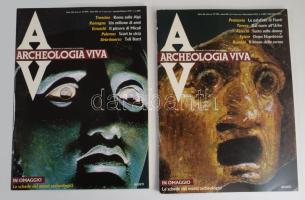 1988-1989 Archeologia Viva olasz régészeti magazin 4 szám, papírkötésben, jó állapotban