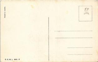 Boldog húsvéti ünnepeket / Easter greeting art postcard. B.K.W.I. 4641-2. (EK)