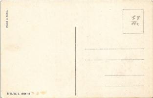 Boldog húsvéti ünnepeket / Easter greeting art postcard. B.K.W.I. 4641-4. (EK)