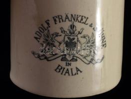 Adolf Franke &amp; Söhne Biala kerámia ásványvizes üveg. 20 cm