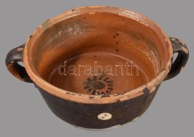 Tál. Dunántúl, 19. sz, sérüléssel, repedéssel, d: 20 cm