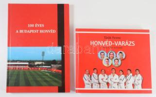 2 db - Török Ferenc: Honéd-varázs. Piros-fehér évtizedek. Bp., Zrínyi. + 100 éves a Budapest Honvéd. Kiadói kartonált kötés, jó állapotban.