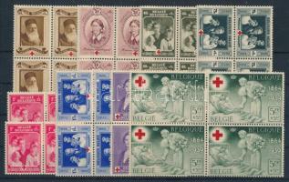 Belgium 1939 4 x Mi 497-504 (Mi EUR 120,-)