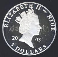 Niue 2003. 5$ Ag "Terrakotta harcosok" T:PP tanúsítvánnyal!