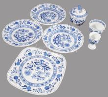 Hutschenreuther 7 részes hagyamamintás összeállítás, jelzett.