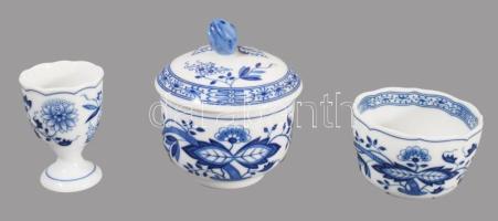 Hutschenreuther 7 részes hagyamamintás összeállítás, jelzett