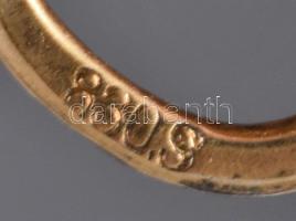 Aranyozott ezüst (Ag) pók formájú fülbevalópár, jelzett, 1,8×1,4 cm, 4,2 g