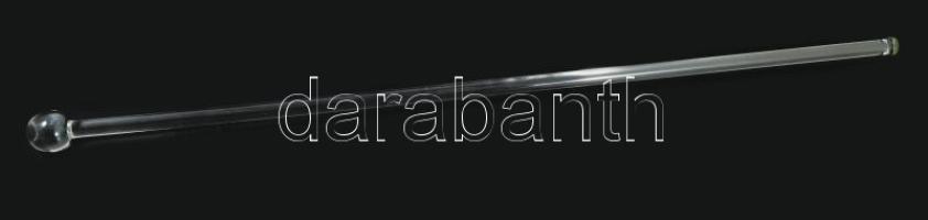 Üveg sétabot díszbot, Westend márkával, h: 87 cm /// KIZÁRÓLAG SZEMÉLYES ÁTVÉTEL, NEM POSTÁZZUK! / ONLY PERSONAL COLLECTION AT OUR OFFICE