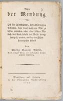 (Szülészet) Bössel, Georg Daniel: Von der Wendung. Flensburg und Leipzig, 1793. Kortenschen. 88p. Ko...