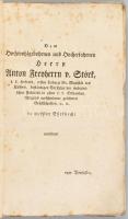 (Szülészet) Melitsch, Johann:Abhandlung von der sogenannten Umbeugung der Gebährmutter, zum Anfange ...