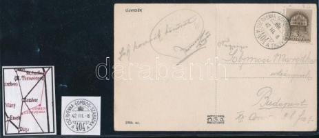 1942 "CSERVENKA-GOMBOS-SZABADKA / A 404 A"
